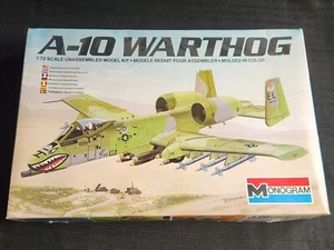 Monogram 1/72 A-10 Warthog Plastic Model Kit 5430 NIB VINTAGE KIT - Picture 1 of 3