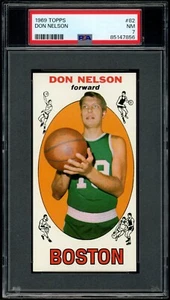 1969-70 TOPPS NBA BASKETBALL 82 Don Nelson Rookie HOF PSA 7 NM BOSTON CELTICS RC - Picture 1 of 2