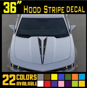 36" Long Car Hood Decal Sticker Universal Auto Racing Body Stripe Vinyl [H6] - Bild 1 von 6