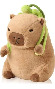 Cute Capybara Plush with Turtle Backpack Soft Capibara Stuffed Animals Plushi... - Picture 1 of 4