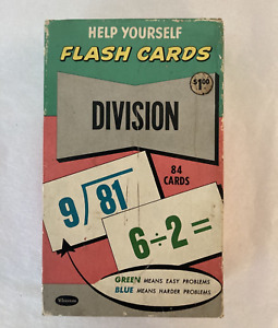Vintage 1959 Help Yourself Flash Cards Division 84 Cards Whitman Publishing RARE