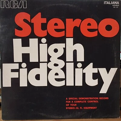 Stereo High Fidelity - 1971 Italian demonstration LP Record excellent - Image 1 of 3