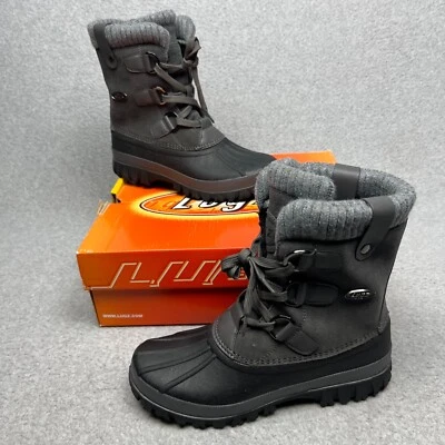 Lugz Womens Stormy Leather 6-inch Duck Toe Waterproof Snow Boot Size 7 Gray - Image 1 of 4