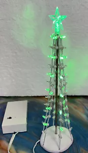 Accesorio Lemax Village ~ árbol silueta verde iluminado de 9" ~ Usado en excelente estado sin caja. - Imagen 1 de 7