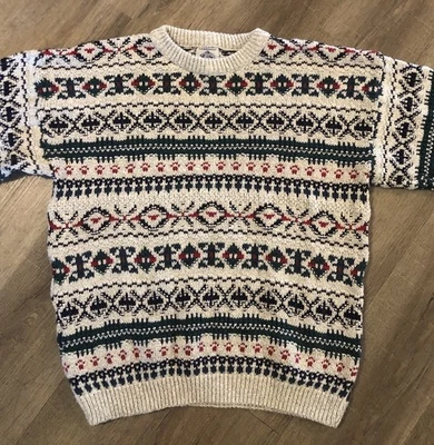 Vintage Mens CAMBRIDGE Christmas Sweater Size Medium Multicolor Excellent - Image 1 of 4