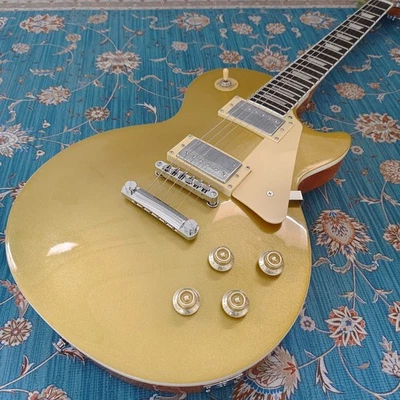 Hot-selling Gold Top LP Humbucker Pickup Guitar Mahogany Body & Neck in USA Ship - Image 1 of 4