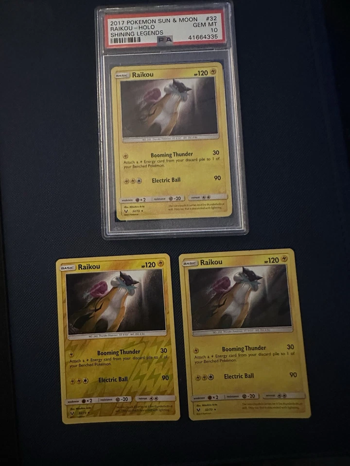 Raikou #32 Pokemon TCG Shining Legends 2017 Holo PSA 10 Gem Mint; Low Pop.(106) - Image 1 of 4