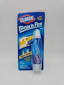 Clorox Bleichstift Gel für Weiße Doppelspitze 2005 versiegelt 2 Unzen NEU alter Lagerbestand lesen - Bild 1 von 3