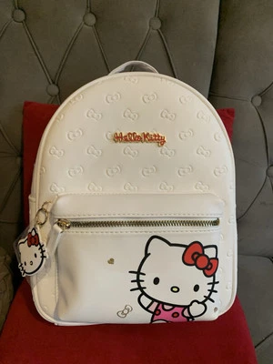Hello Kitty Backpack School Gym Bag Soft Patterned Girls Women Brand New Tags - Image 1 of 4