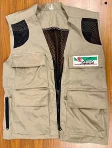 Fuji Photo Film Professional Photographer Vest / Mens Large Beige - Picture 1 of 8