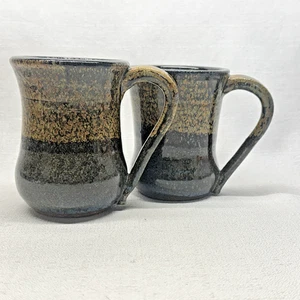 Rustic Handmade Artisan Studio Pottery Cabin-Core Coffee Mugs - Picture 1 of 5