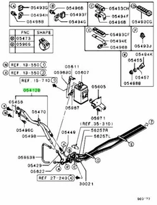 Schlauch, Kraftstoff Hochdruck für: Mitsubishi Lancer Evo 7 8 9 CT9A - Bild 1 von 1