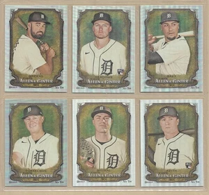2024 Topps Allen & Ginter Hot Box Rainbow Foil TIGERS Base Team Set of (6) - Picture 1 of 2