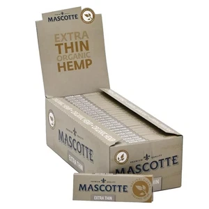 Mascotte Rizla Rolling Paper Organic Hemp Unbleached extra thin 1 5 10 20 50 Box - Picture 1 of 4