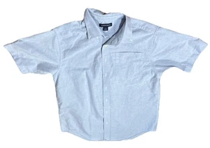 Camisa Oxford de manga corta de vestido/uniforme Lands' End para niños talla 16 - Imagen 1 de 2