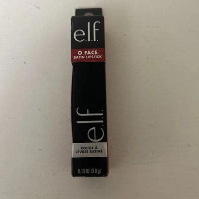 e.l.f. O FACE Satin Lipstick Vegan High Pigmented 81789 No Regrets 0.13oz - Image 1 of 3