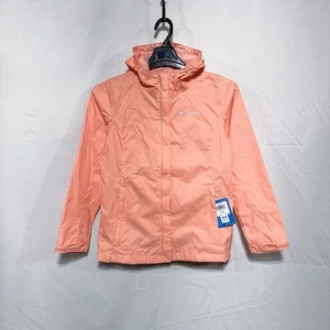 Columbia Girls Timber Pointe II Youth XS L Pink Omni- Tech Waterproof Jacket NWT - Picture 1 of 8