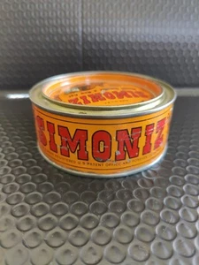 Vintage Furniture Automobile Wax Litho Tin Can Simoniz Paste # read - Picture 1 of 17