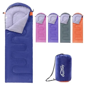 Camping Sleeping Bag 3 Seasons Lightweight &Waterproof with Compression Sack ... - Picture 1 of 7