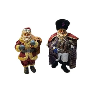 Vintage Christmas Santa Claus Resin Figurines - One Is By Possible Dreams - Picture 1 of 21