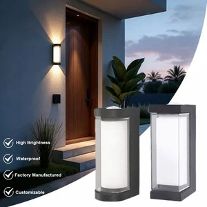 16W Moderne LED Wandleuchte für Zuhause Verkabelt IP65 Außen Innen Wandleuchte 4 Stück - Bild 1 von 16