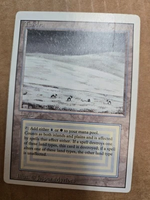 MTG Magic The Gathering MP Revised TUNDRA - Image 1 of 2