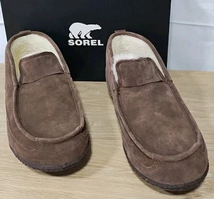 Sorel Manawan ll Men's Size 11 Suede Slipper Boot Faux Fur Lining (#A2-A4) - Picture 1 of 10