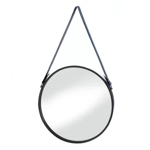 HANGING MIRROR WITH FAUX LEATHER STRAP - Picture 1 of 5