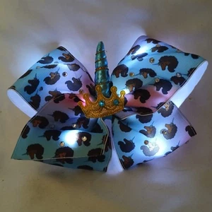 Unicorn LIGHT UP Bow! LED lights Rainbows Unicorns Sparkle Jewels Clip Metal - Picture 1 of 5