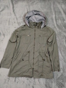 Switch Hoods Women Cargo Jacket Olive Green Outdoors Utility Nature Campcore L - Picture 1 of 14