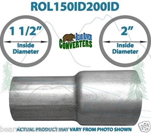 1 1/2” 1.5" ID to 2” ID Universal Exhaust Pipe to Pipe Adapter Reducer - Picture 1 of 2