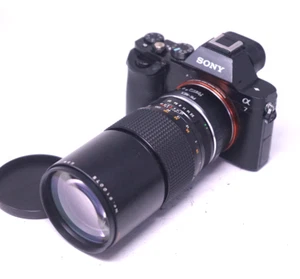 SONY E MOUNT ADAPTED 200MM Prinzflex F/3.3 ZOOM LENS ALL A7 NEX,A6000 - Picture 1 of 11