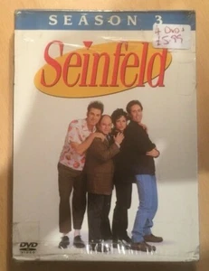 Seinfeld "Season 3" 4 DVD Set NEW & SEALED PAL Region 2 - Bild 1 von 2
