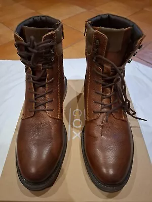 Stiefel aus Leder Gr. 45,0 - COX, Braun - Bild 1 von 4