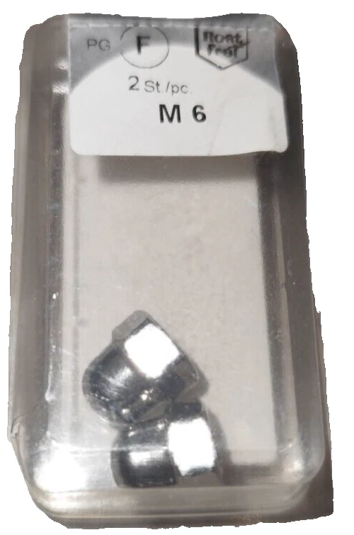 Hutmuttern M6 Muttern 2 stück Mutter Schraubkappe Edelstahl A2 - Bild 1 von 1