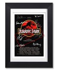 JURASSIC PARK MOVIE CAST SIGNED POSTER PRINT PHOTO AUTOGRAPH 1993 FILM GIFT