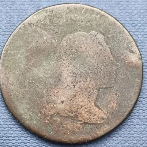 1795 Flowing Hair Large Cent 1c Circulated #52970 Cover