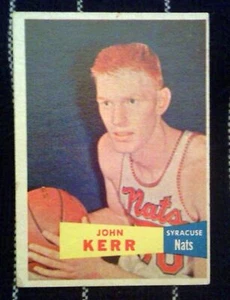 1957 Topps Basketball #32 John Kerr Syracuse Nats 57T-32 - Picture 1 of 2