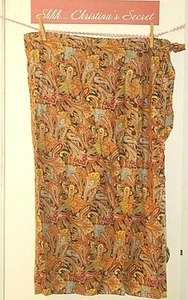 VINTAGE Handmade Womens Skirt Faux Wrap Colorful Paisleys Floral Sz L/XL *XLNT++ - Picture 1 of 4