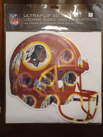 Lot of 2 NFL Washington Redskins merch. 3d Magnet and set of 4 3d bookmarks Cover