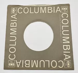 Columbia Records Company Sleeve 45 RPM White Logo with Gray Back USA - Bild 1 von 6