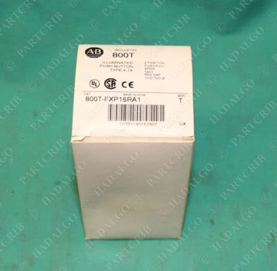 Allen Bradley, 800T-FXP16RA1, Illuminated Pushbutton Mushroom Stop Emergency 120 - Image 1 of 3
