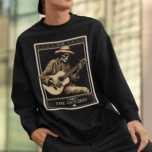 The Guitarist Tarot Card Sweatshirt - Picture 1 of 11