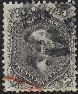 U.S. Classic #78 F/VF 24 cent Lilac with a Fancy & Red '23 CV $295.00 - Picture 1 of 2