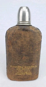 Antike Weber Ebling Auto Diamant Reifen Werbung Whisky Flasche - Bild 1 von 11