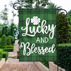 Happy St Patrick's Day Flag, Irish Lucky And Blessed Flag, Lucky Shamrock Flag