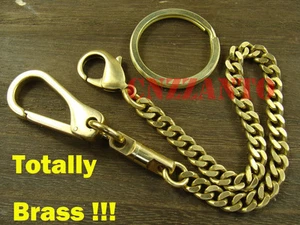 Solid Brass Lobster Clasps swivel snap hook key chain ring holder hook H169 - Picture 1 of 4