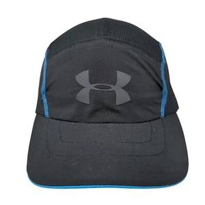 Under Armour Strapback Running Cap Black OSFA Adjustable Breathable Mesh - Picture 1 of 9