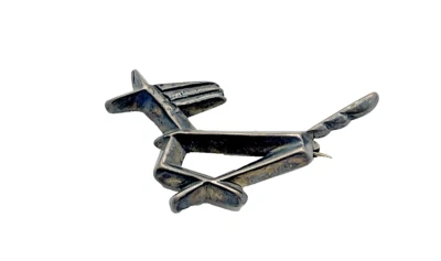 Vintage Sterling Silver 925 Abstract Horse Pendant/Brooch 2" - Image 1 of 4