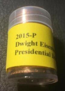 2015-P (10 Coins) Dwight Eisenhower $1 Presid. Gold Dollar Clean Unc to Near Unc